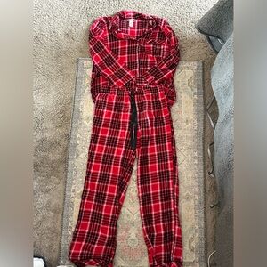 Red Plaid Pajama Set